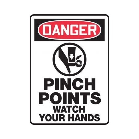 OSHA DANGER SAFETY SIGN PINCH MEQM175VS